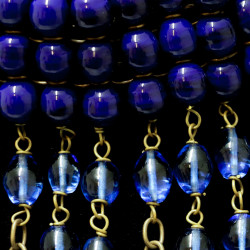 Chocker MARGUERITE DE VALOIS perles pendantes pâte de verre