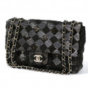 Sac CHANEL sequins noir