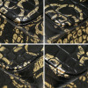 CHANEL 2.55 bag imitation crocodile black painted gold c h a n e l