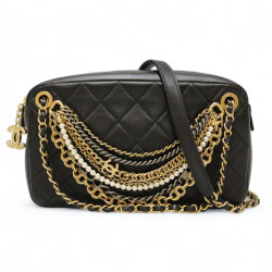 Sac CHANEL multi chaines noir