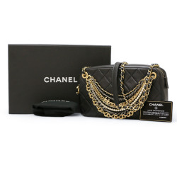 Sac CHANEL multi chaines noir