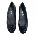 Ballerines T 39C CHANEL noires