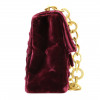  CHANEL small bag in cardinal red velvet