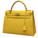 Kelly 32 HERMES sellier jaune