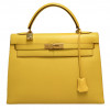 Kelly 32 HERMES sellier jaune