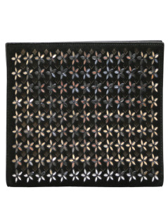 Pochette ALAIA chamois décor de miroirs 