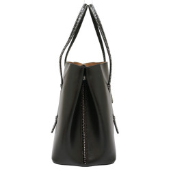 Sac ALAIA cuir box noir