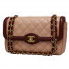 Sac classique CHANEL rose et bordeaux