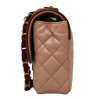 Sac classique CHANEL rose et bordeaux