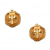 CHANEL vintage clip-on circular pearl earrings