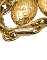 Bracelet multirangs CHANEL doré vintage