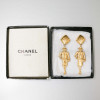 CHANEL vintage clip-on earrings Coco Mademoiselle 