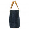 CELINE blue embossed suede bag