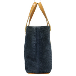 Sac CELINE daim embossé bleu