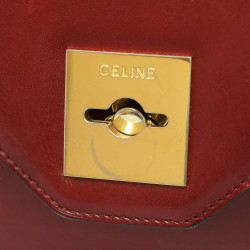 Sac à main CELINE bordeaux Vintage