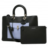 Sac Lady DIOR tricolore cuir 