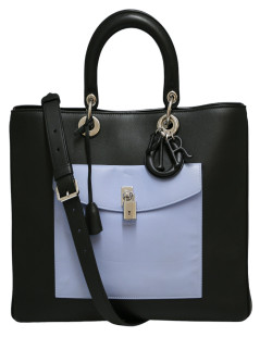 Sac Lady DIOR tricolore cuir