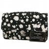 CHANEL black and white splatter tweed classic bag