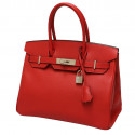 Sac HERMES 30 Birkin veau Epsom rouge casaque