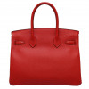 Sac HERMES 30 Birkin veau Epsom rouge casaque