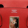 Sac HERMES 30 Birkin veau Epsom rouge casaque