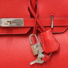 Sac HERMES 30 Birkin veau Epsom rouge casaque