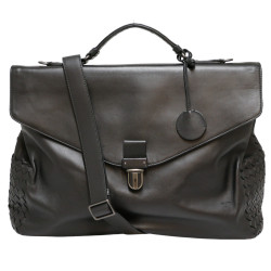 Cartable BOTTEGA VENETA cuir noir