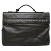 BOTTEGA VENETA black leather satchel