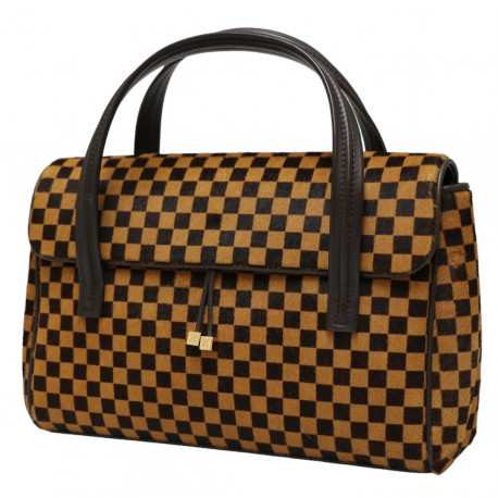 Sac LOUIS VUITTON damier façon poulain