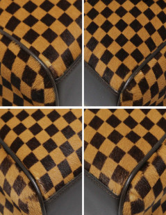 Sac LOUIS VUITTON damier façon poulain