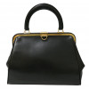 CHRISTIAN DIOR large black leather bag