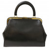 CHRISTIAN DIOR large black leather bag