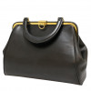 CHRISTIAN DIOR large black leather bag