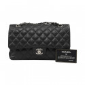 Sac double flap caviar CHANEL noir