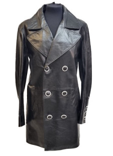 Veste cuir noir CHANEL T38