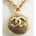 Chaine pendentif CHANEL doré