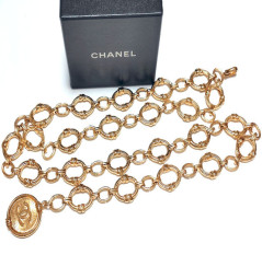 Ceinture double CHANEL chaine dorée