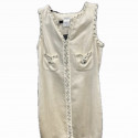 Robe T 36 CHANEL soie beige