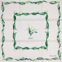 DIOR lily of the valley bouquet silk scarf