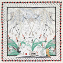 DIOR "Le jugement" silk scarf