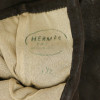 Gants HERMES daim marron bijoux dorés