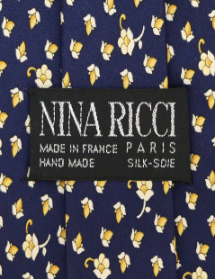 Cravatte NINA RICCI bleu soie