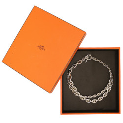 Collier HERMES chaine d'ancre echainée argent