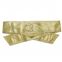 CHANEL golden wide belt