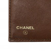 CHANEL brown grained leather wallet