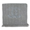 CHANEL grey cashmere and silk scarf