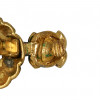 CHANEL Vintage gilded pendant clip-on earrings