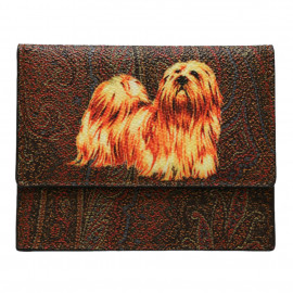 ETRO card holder Paisley canvas