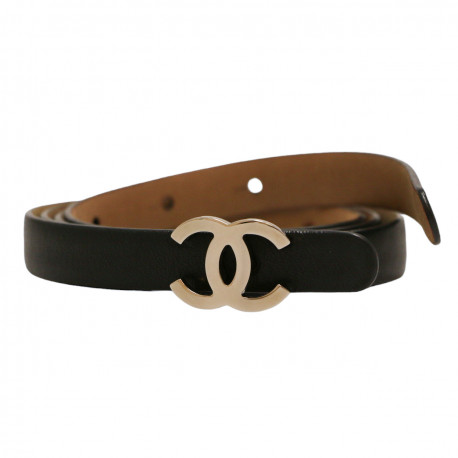 Ceinture CHANEL fine noire