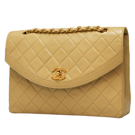 Sac CHANEL beige classique